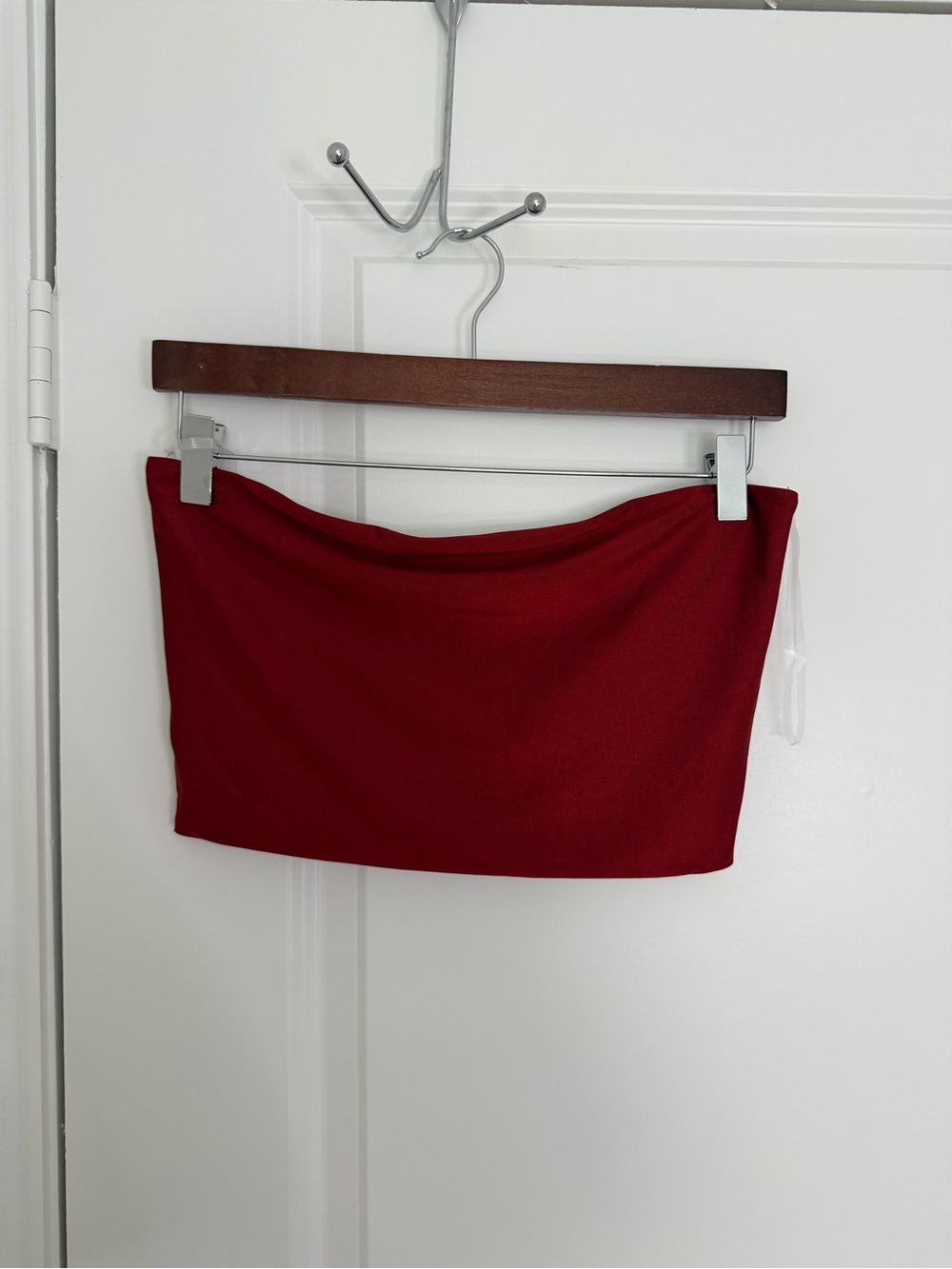 Altar'd State Deep Red Strapless Tube Top